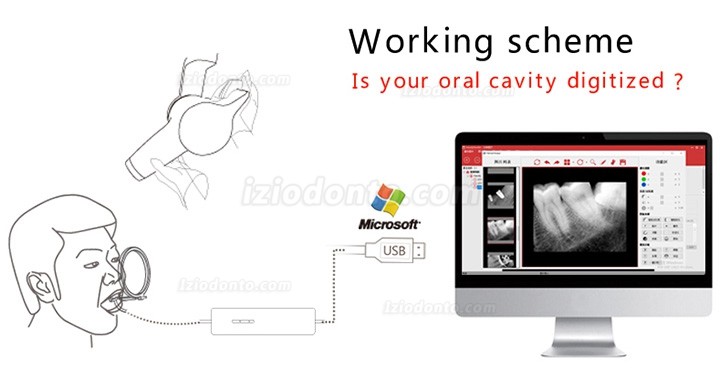 Handy HDR-600 Sensor Para Radiografia Odontológica Sistema de Imagem por Raio-x Intraoral